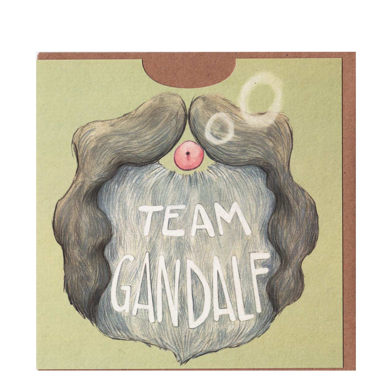 Team Gandalf Wearable Beard Card