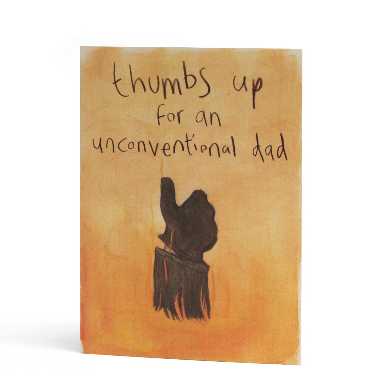 Thumbs Up for an Unconventional Dad Greeting Card