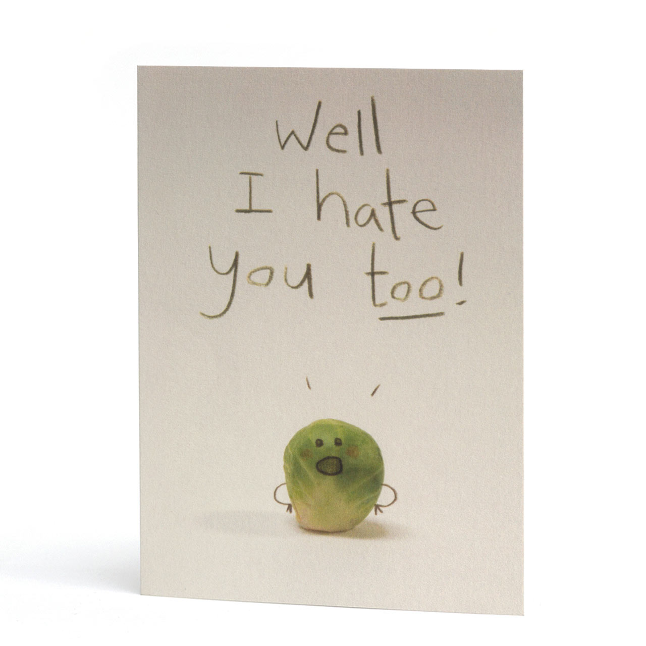 Well I Hate You Too Sprout Christmas Card