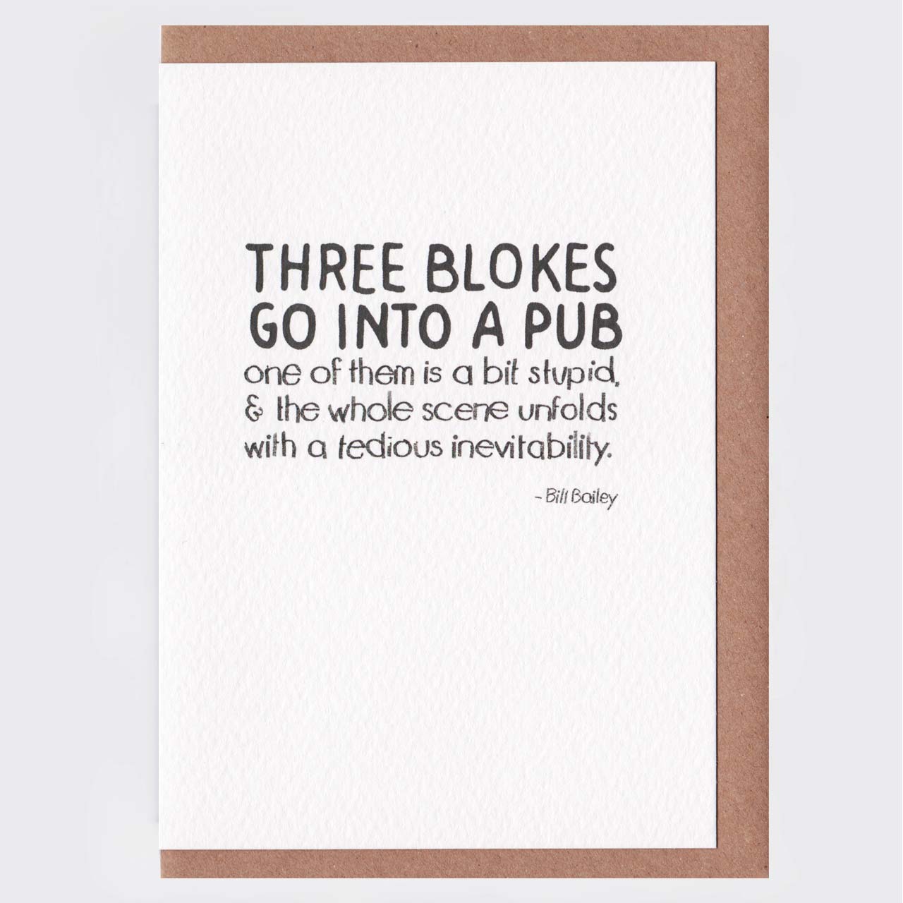 Three Blokes Card SUPER SECONDS