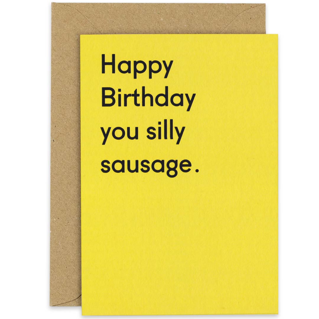 Silly Sausage Birthday Card