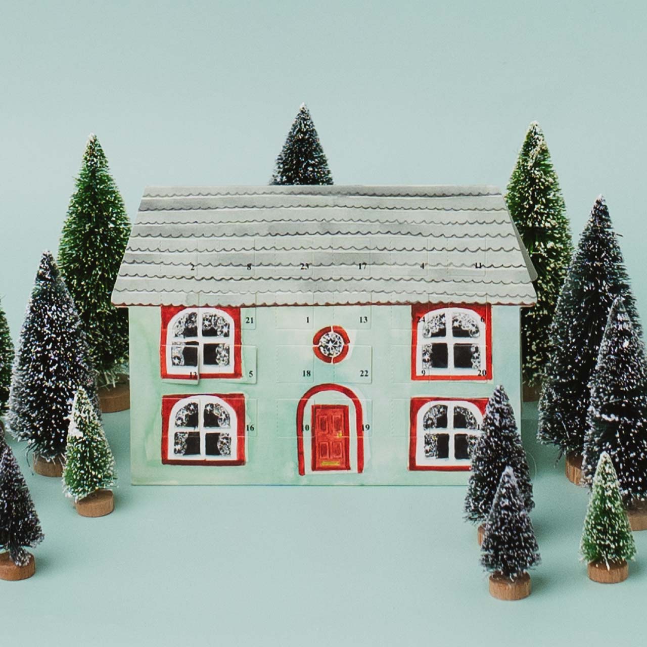 Christmas Advent Calendar Card Humbug House