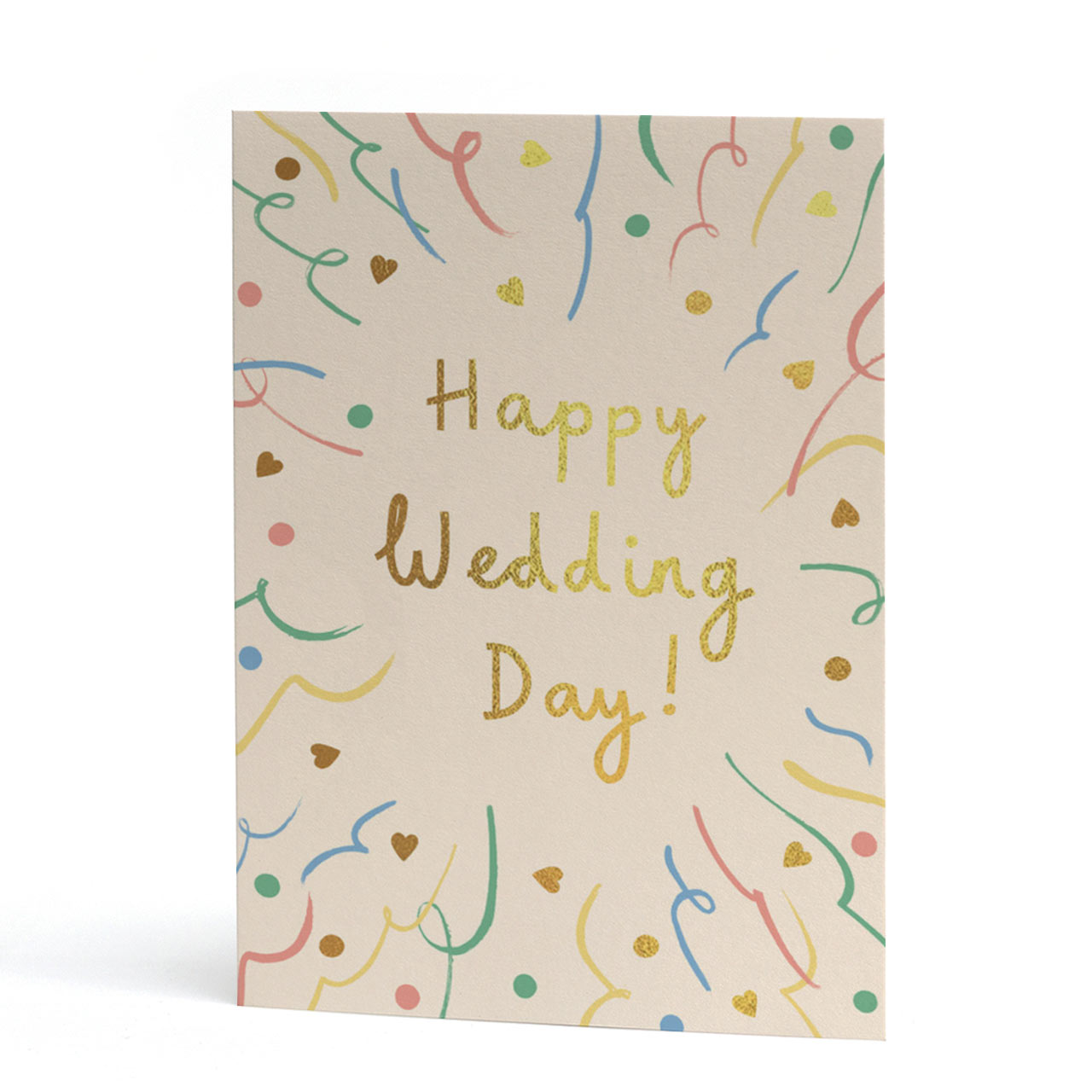 Happy Wedding Day Gold Foil Card