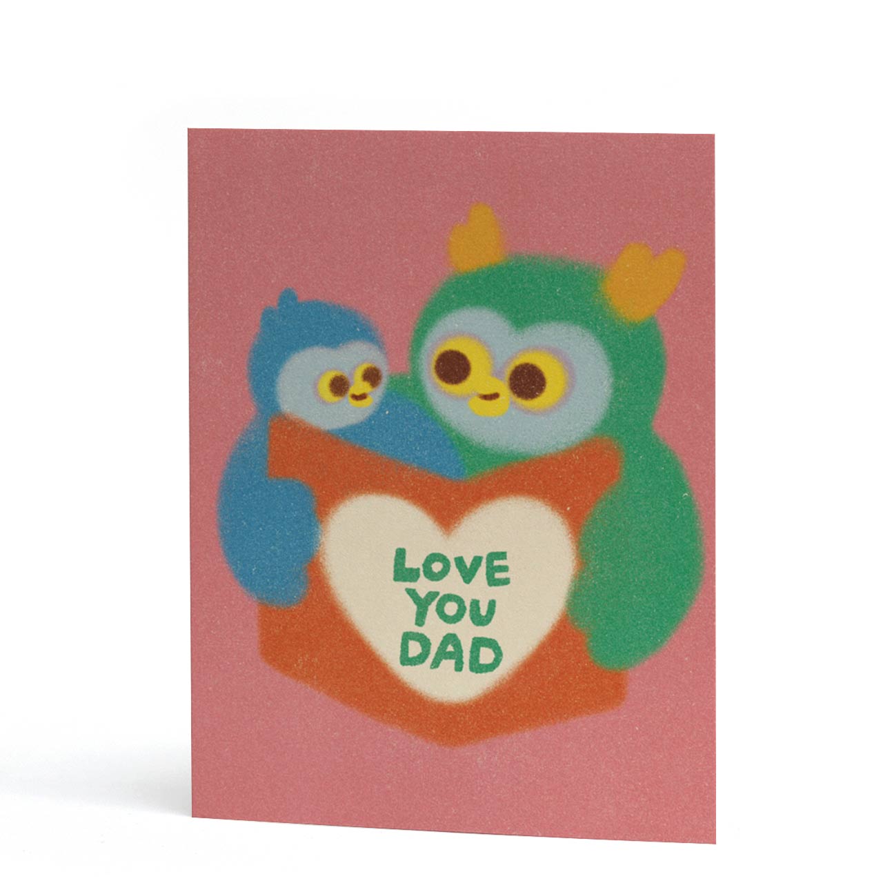 Love You Dad Owls Card