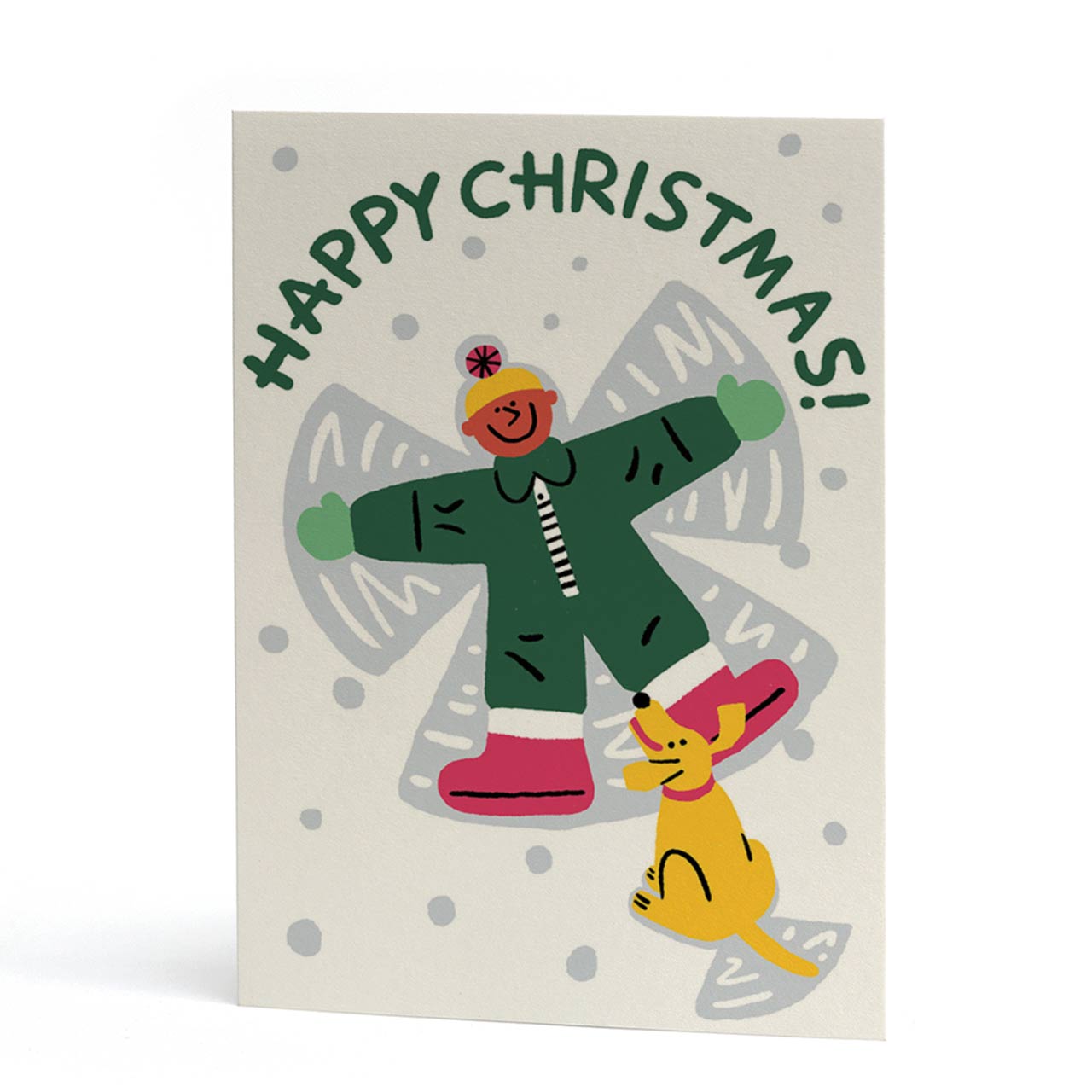 Snow Angel Embossed Christmas Card