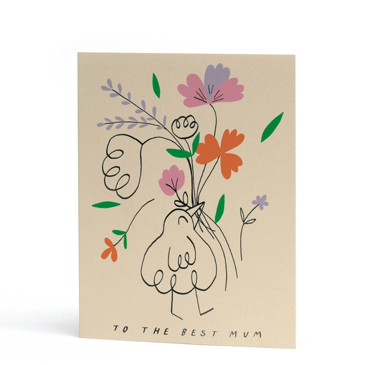 To the Best Mum Floral Birdy Card