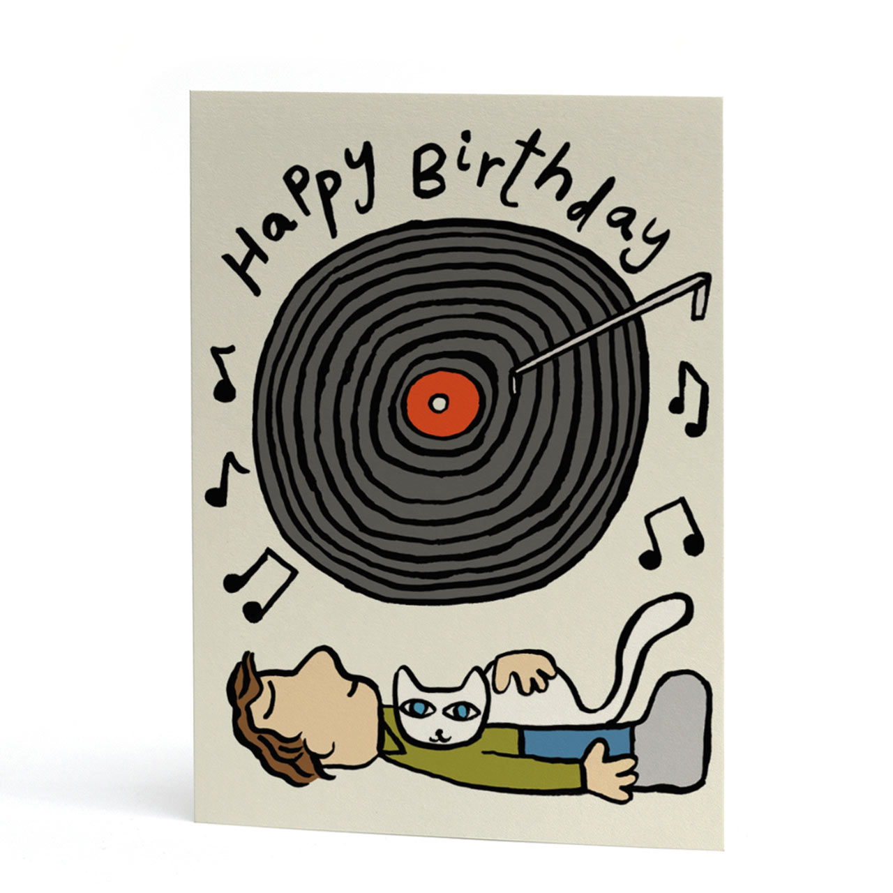 Vinyl Happy Birthday Embossed Card