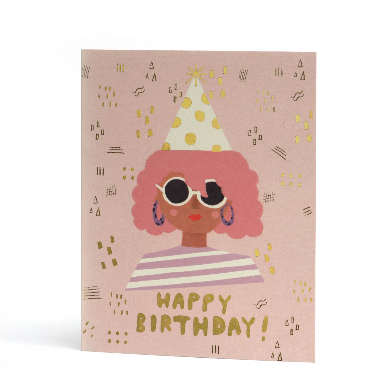 Party Girl Gold Foil Birthday Card