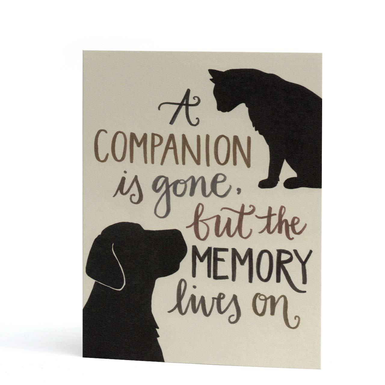 Companion Pet Sympathy Greeting Card