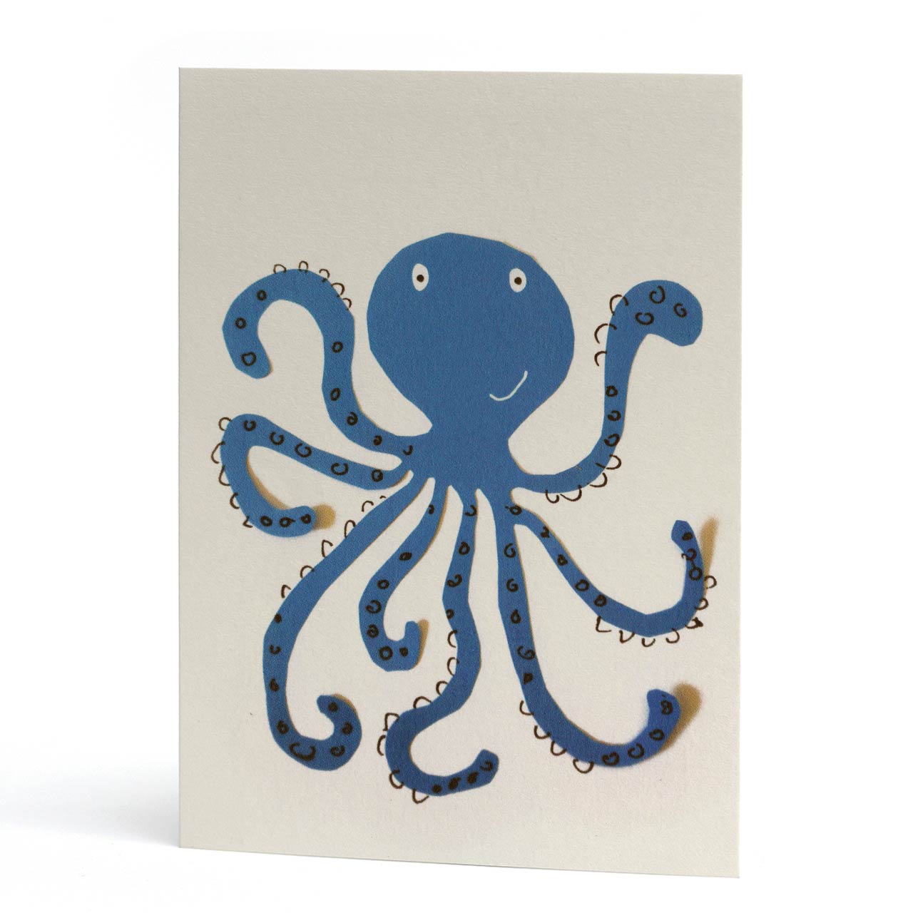 Blue Octopus Greeting Card