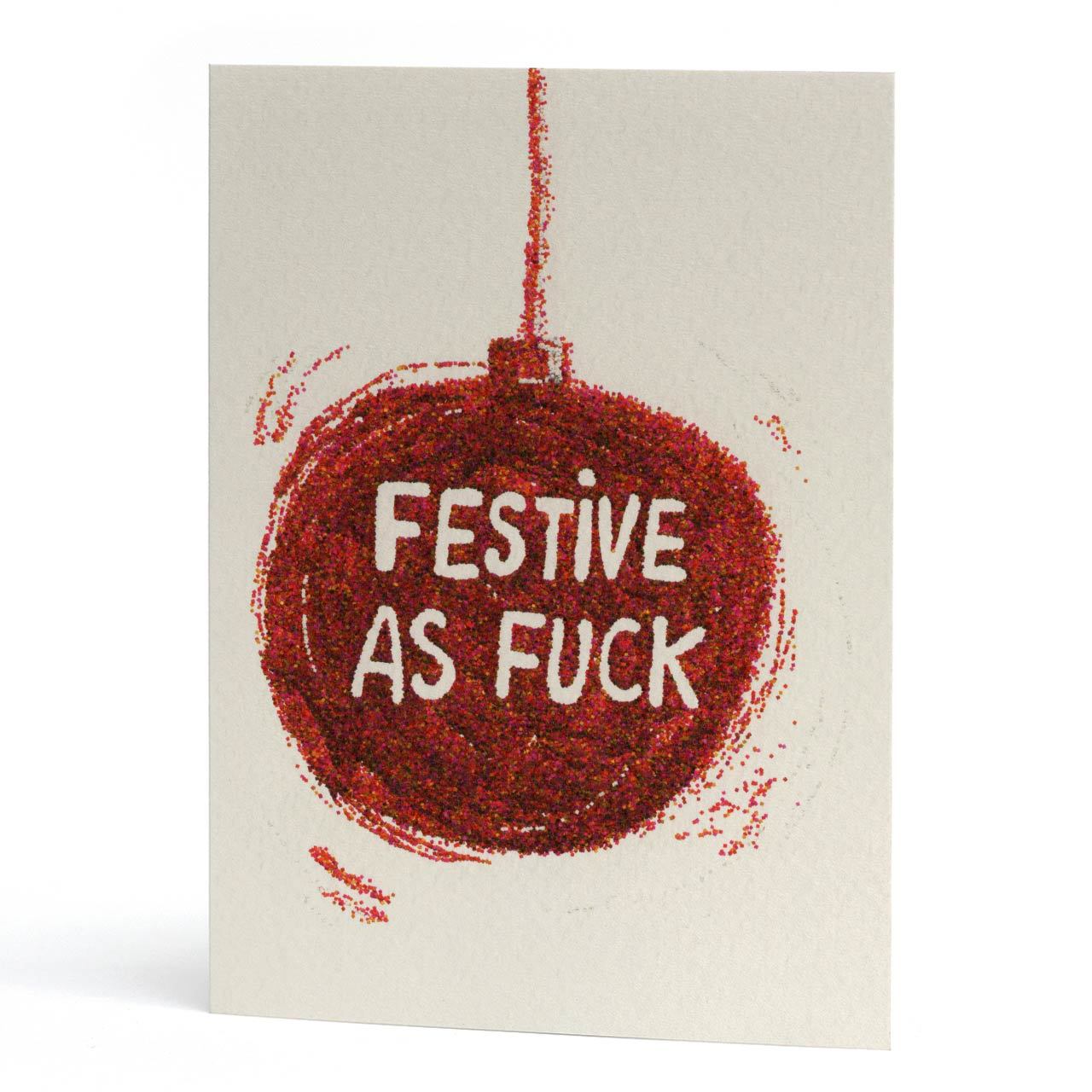 Festive As... Christmas Greeting Card