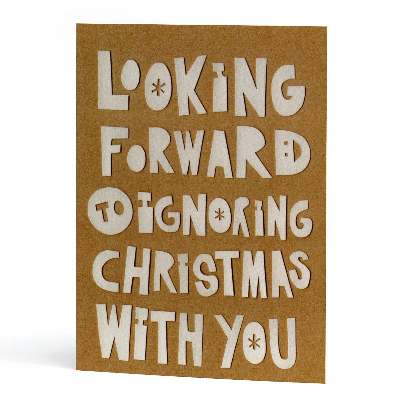 Ignoring Christmas With You Greeting Card SUPER SECONDS SALE