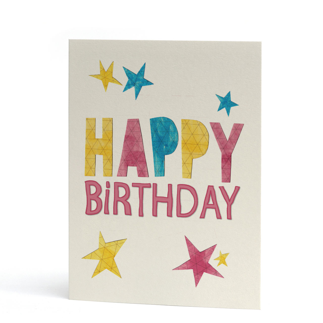 Happy Birthday Papercut Greeting Card