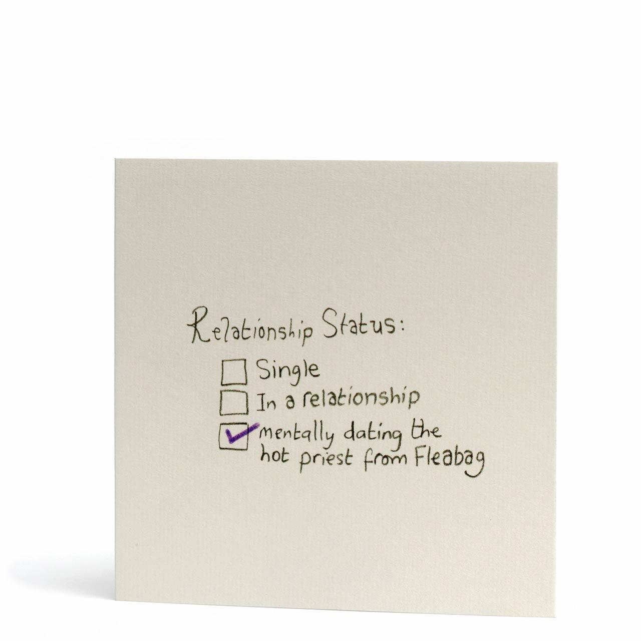Relationship Status Hot Priest Greeting Card SALE