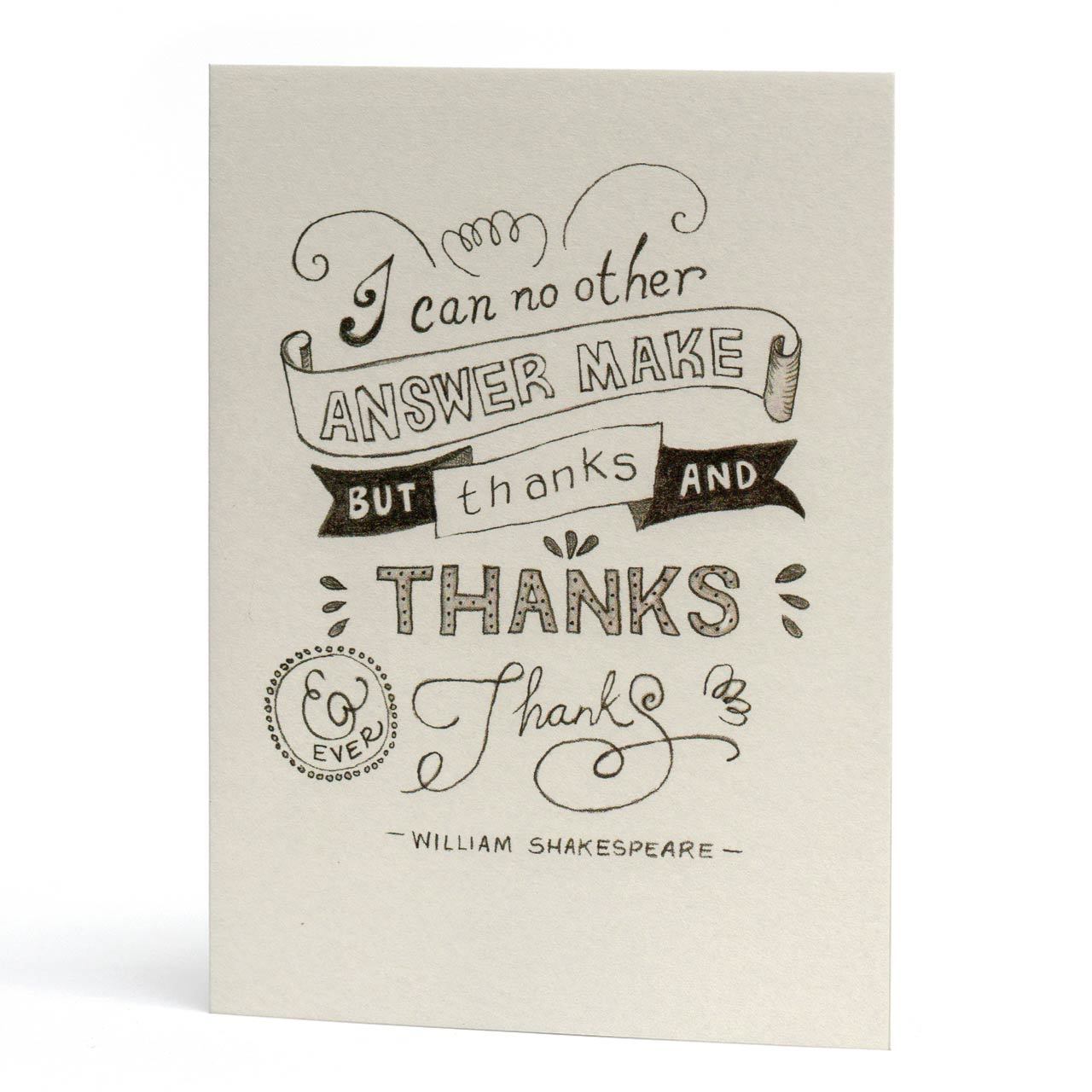 Thanks and Ever Thanks Greeting Card