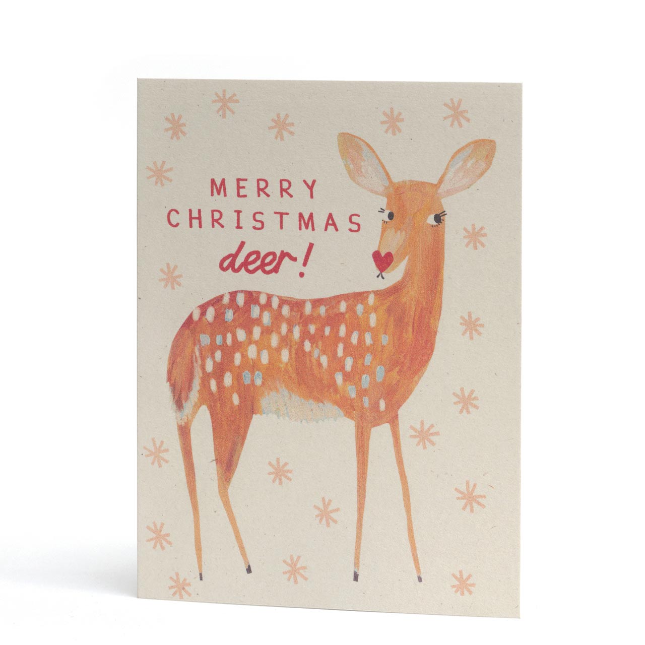 Merry Christmas Deer Greeting Card