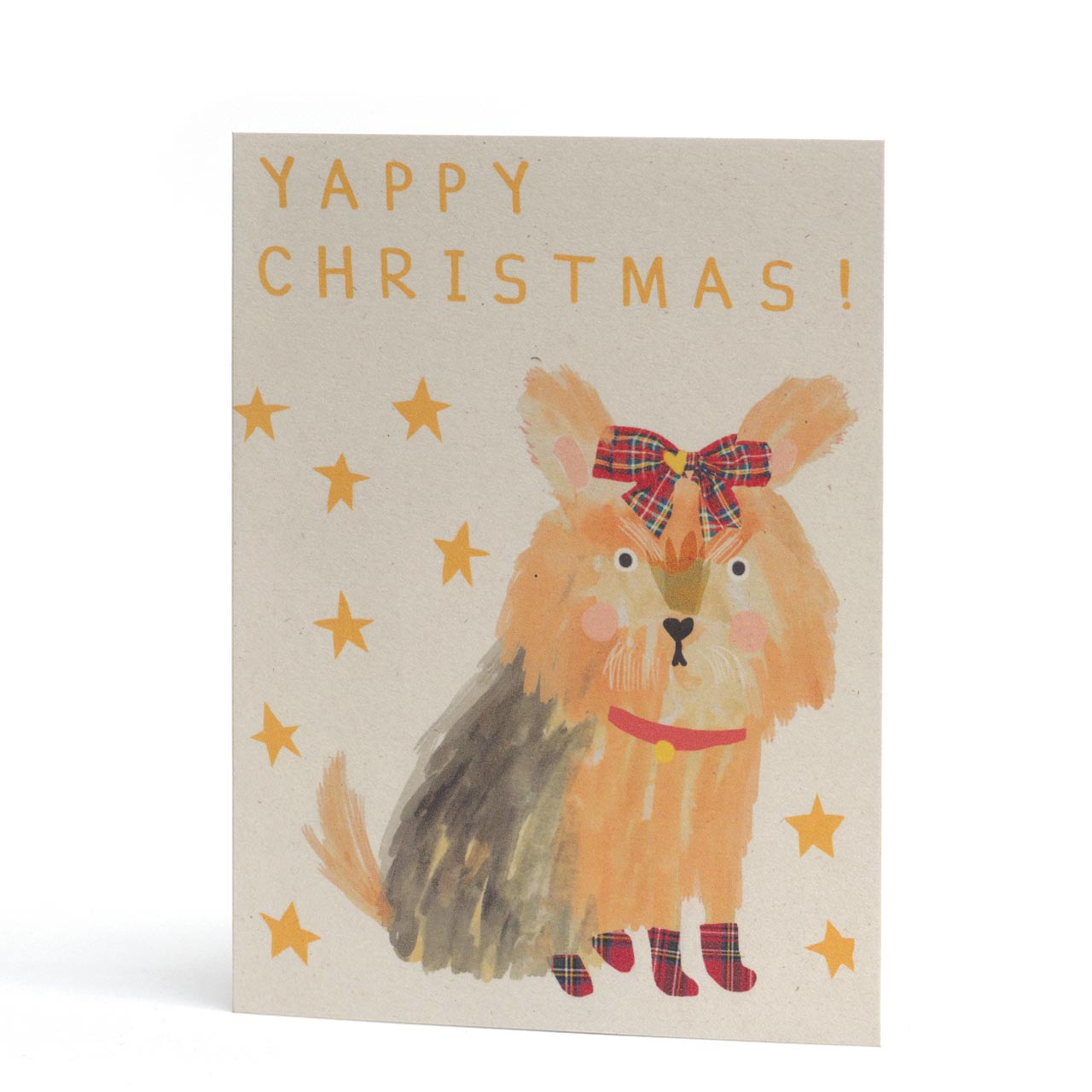 Yappy Christmas Terrier Greeting Card