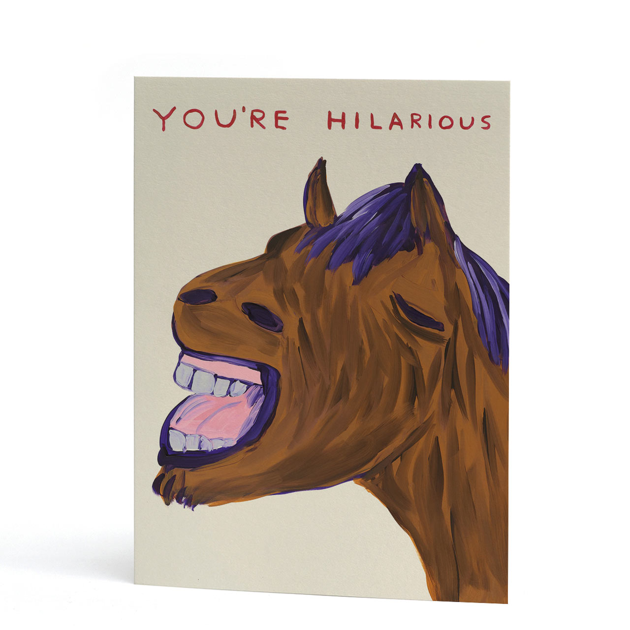 Hilarious Horse Greeting Card