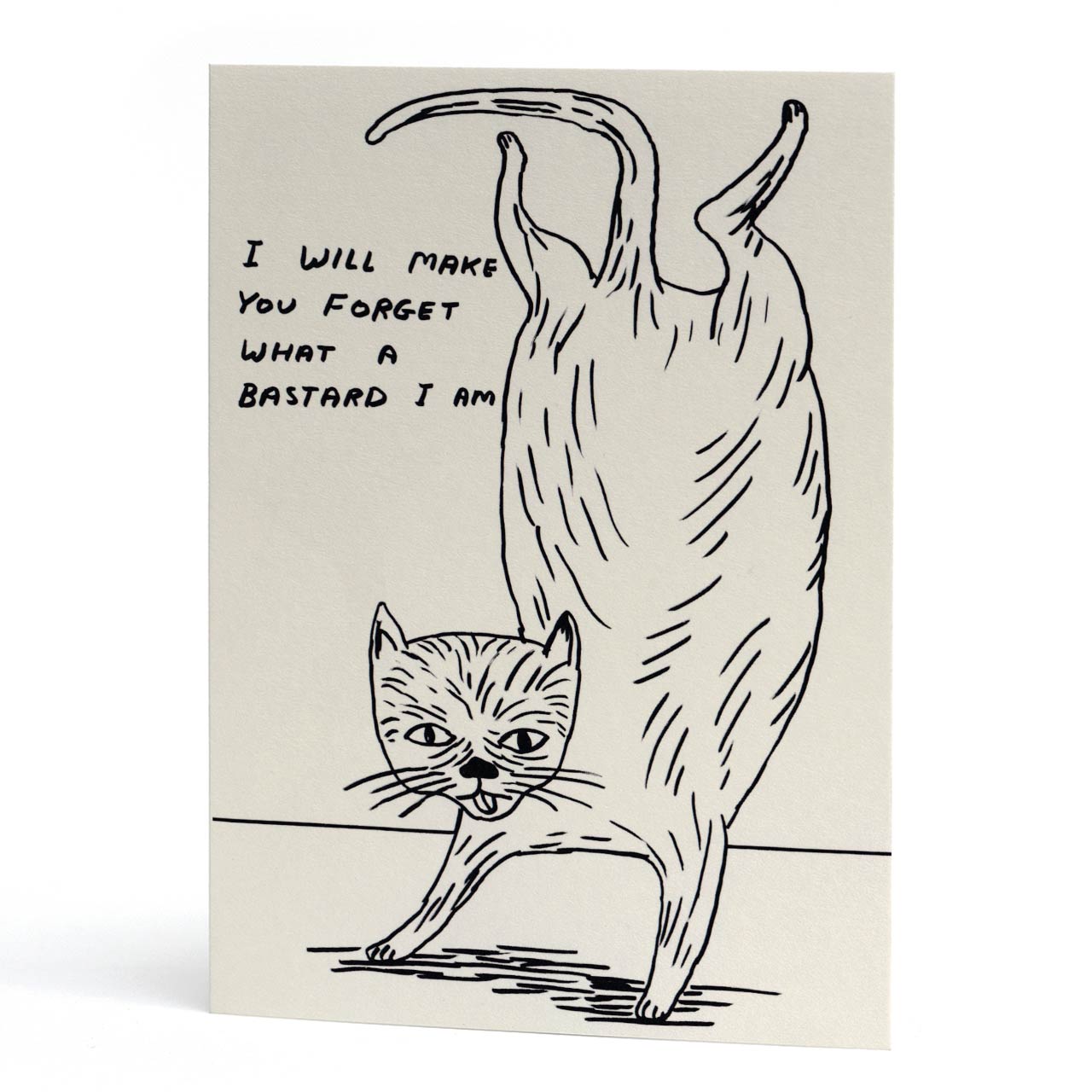 Bastard Cat Greeting Card