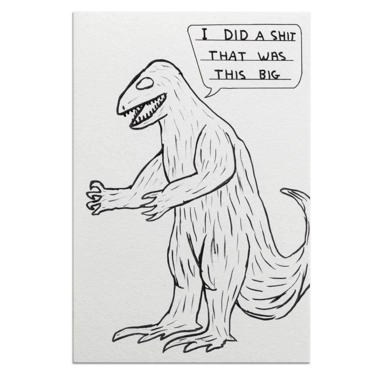 Dinosaur Shit Postcard