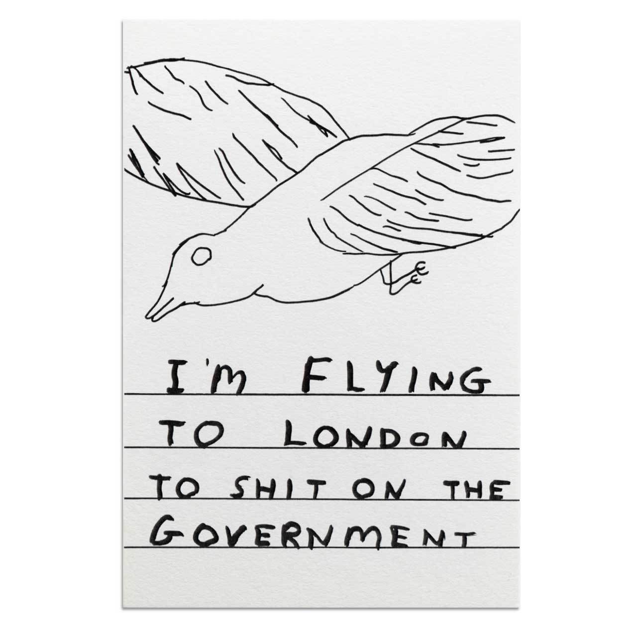 Shit On Government Postcard