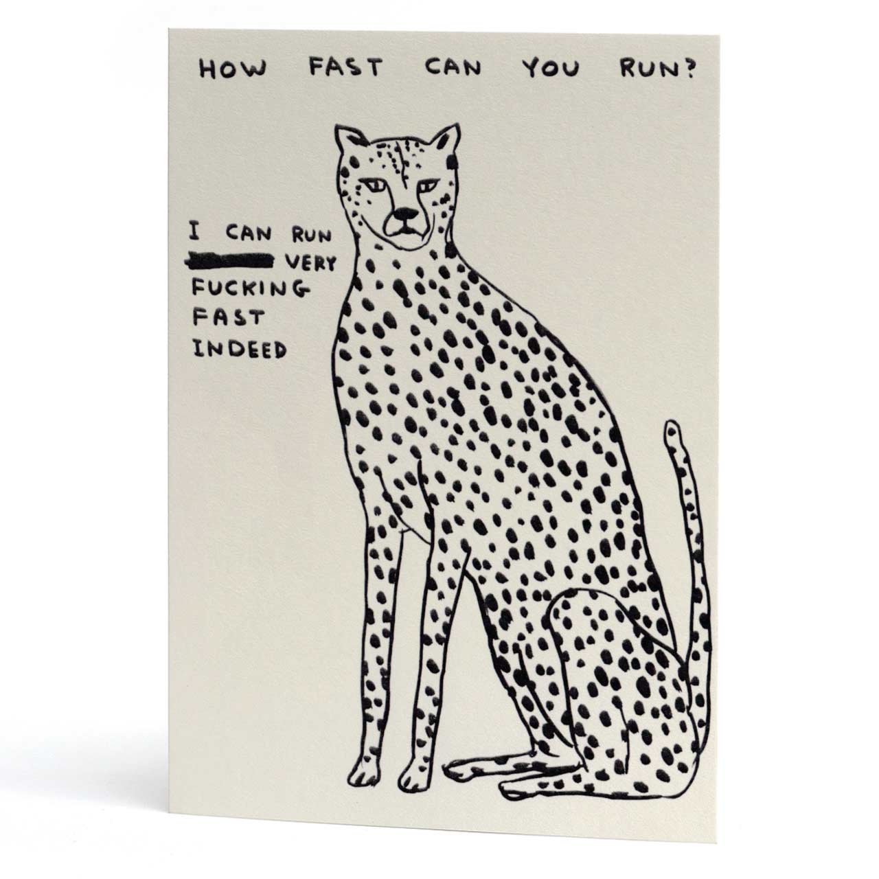 Fast Cheetah Greeting Card