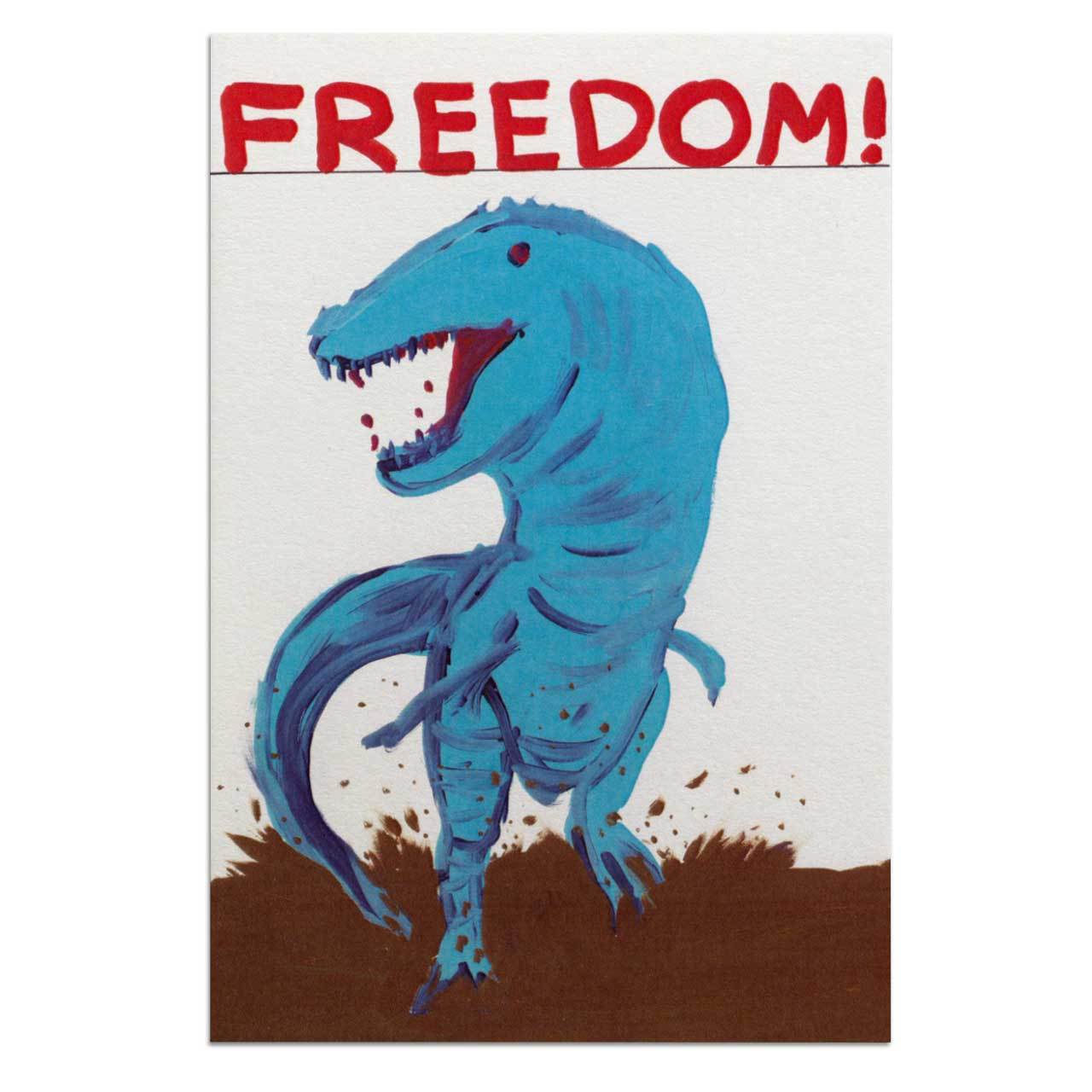 Freedom Dinosaur Postcard