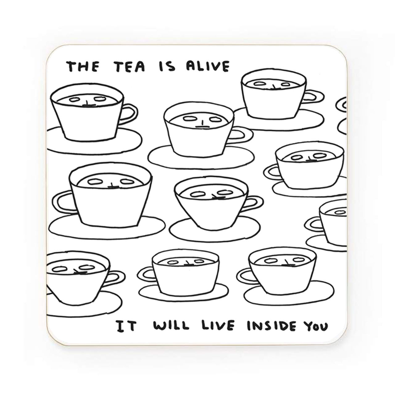 The Tea Is Alive Drinks Coaster