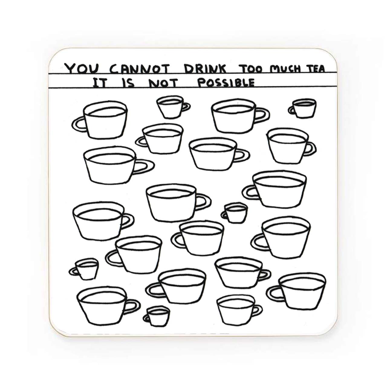 Too Much Tea Drinks Coaster