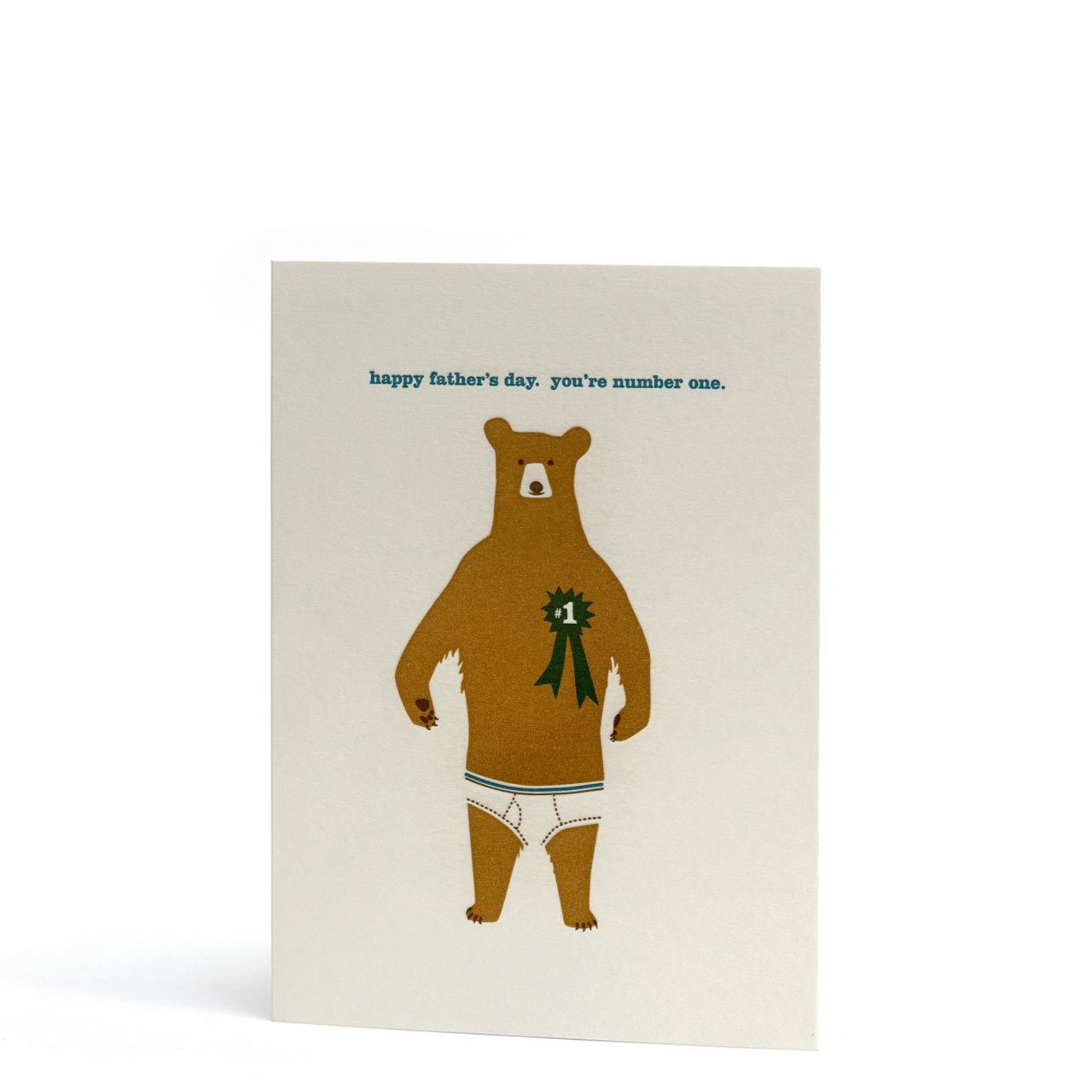 Happy Father's Day Mini Letterpress Greeting Card