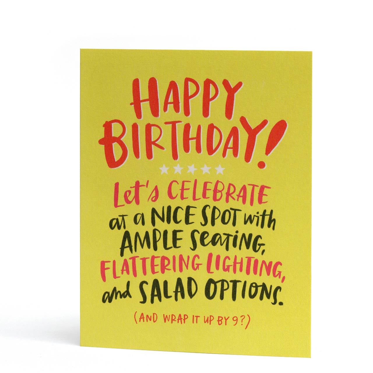 Ample Seating Birthday Greeting Card