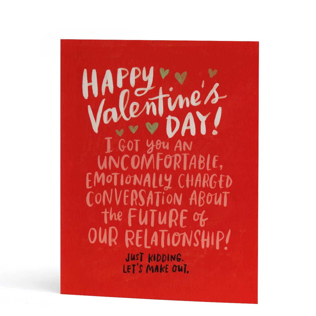 Uncomfortable Convo Valentines Day Greeting Card