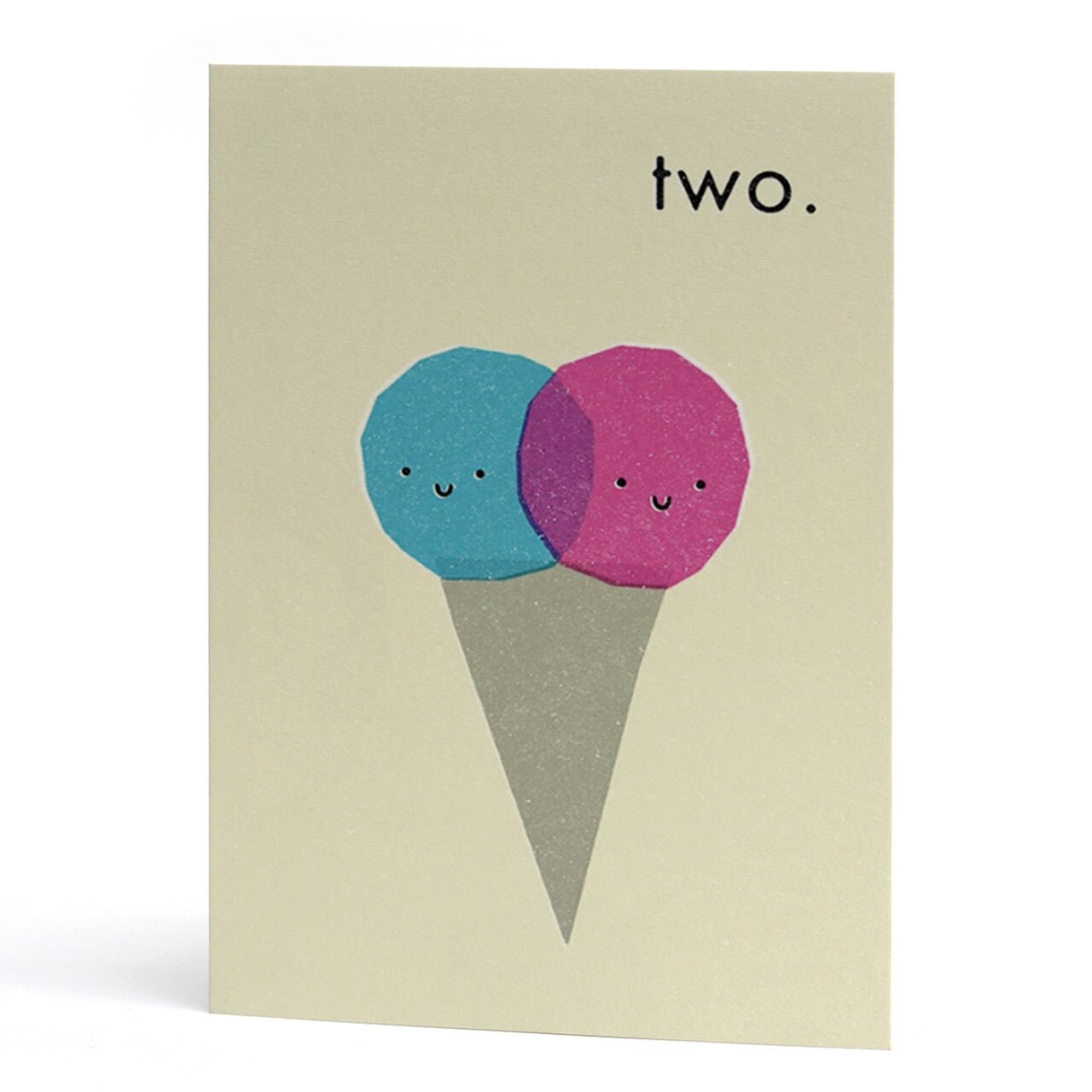 Two Ice Cream Cone Birthday Card
