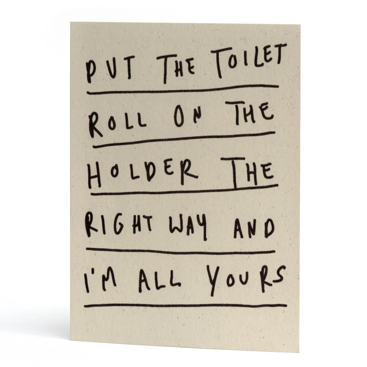 Toilet Roll Greeting Card