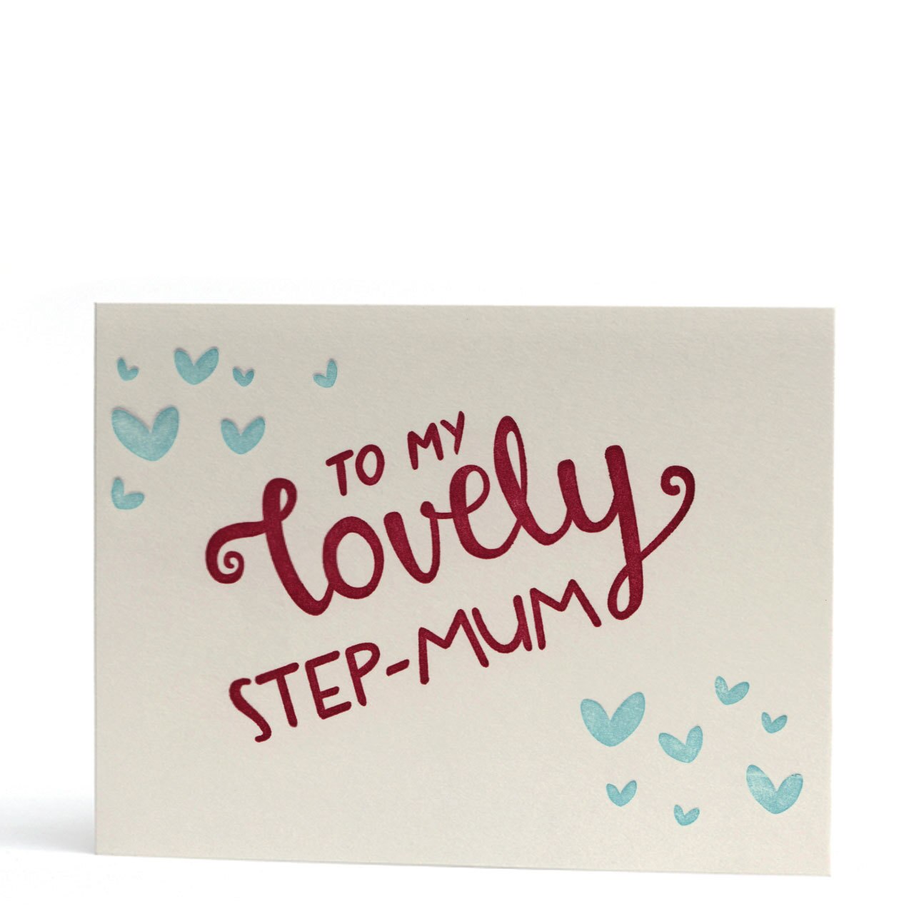 To My Lovely Step-Mum Letterpress Card