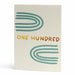 One Hundred Copper Foil Letterpress Card