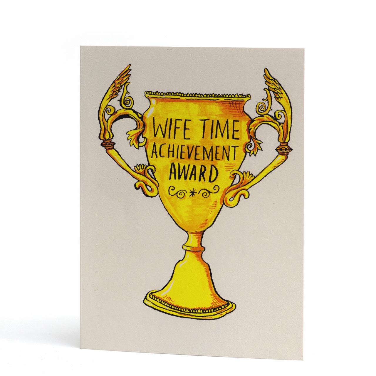 Wife Time Achievement Award Anniversary Card