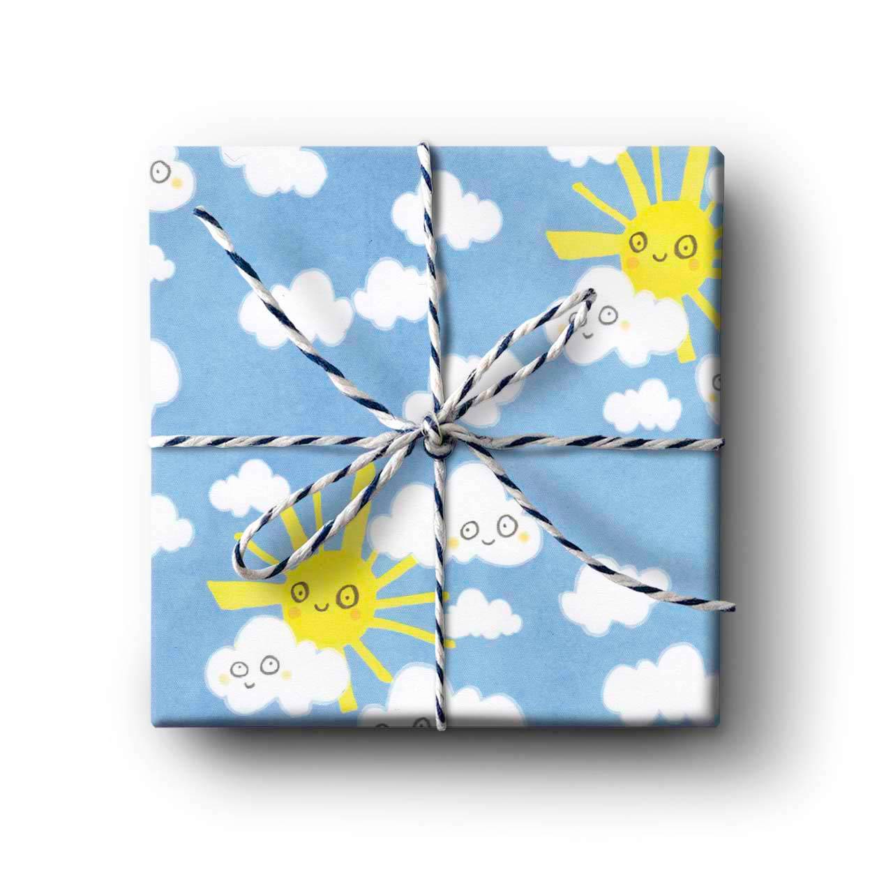 Happy Sunshine Gift Wrapping Paper - Folded Single Sheet