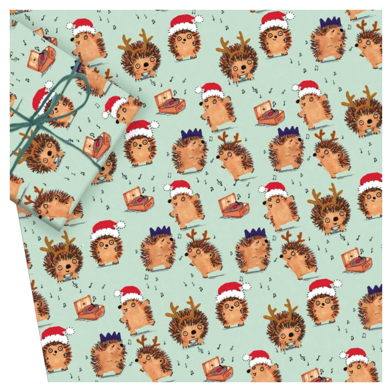 Hogging The Dancefloor Christmas Wrapping Paper - Folded Single Sheet