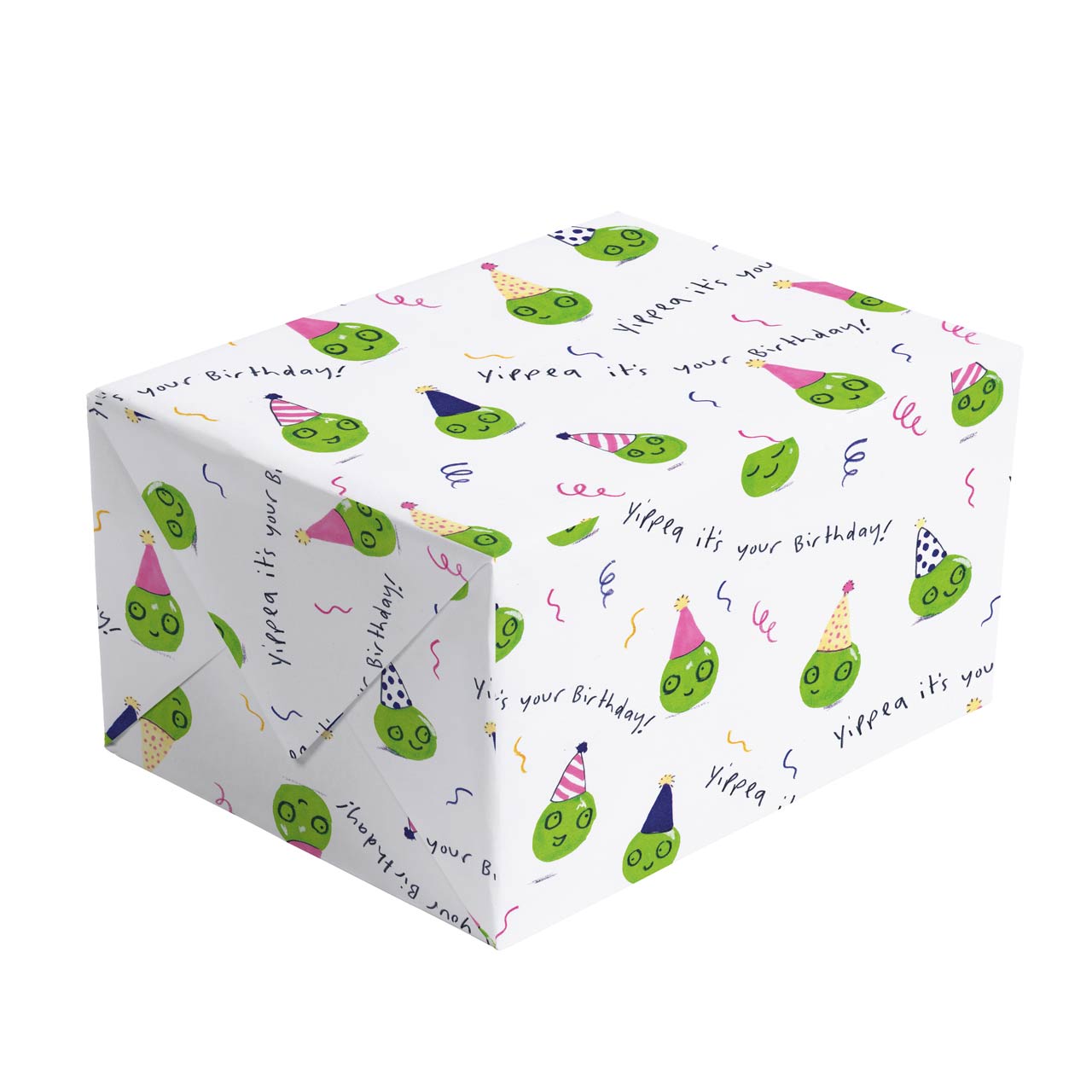 Yippea Birthday Gift Wrapping Paper - Folded Single Sheet