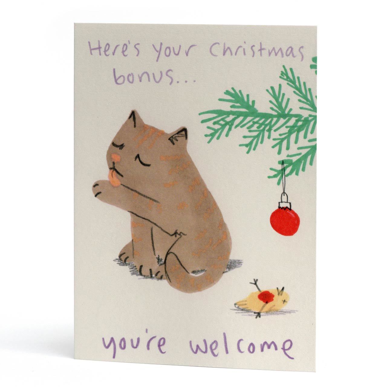 Christmas Bonus Greeting Card