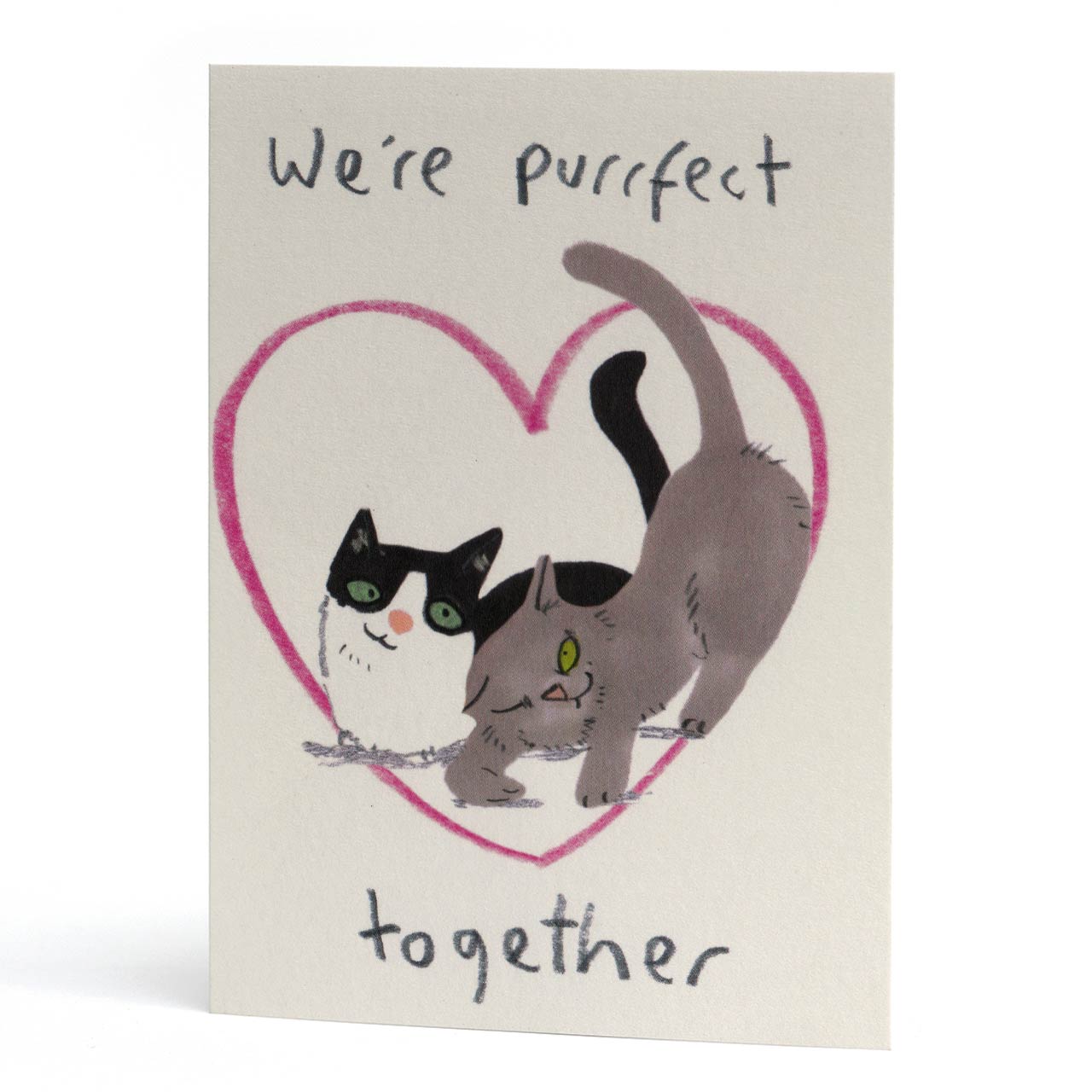 We're Purrfect Together Greeting Card