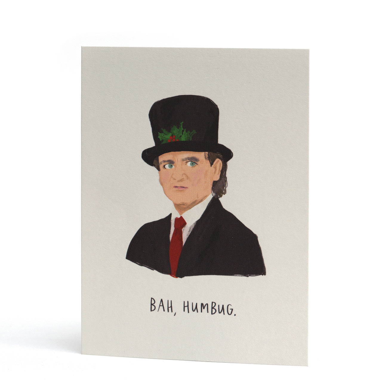 Bah Humbug Scrooged Christmas Card | The Curious Pancake