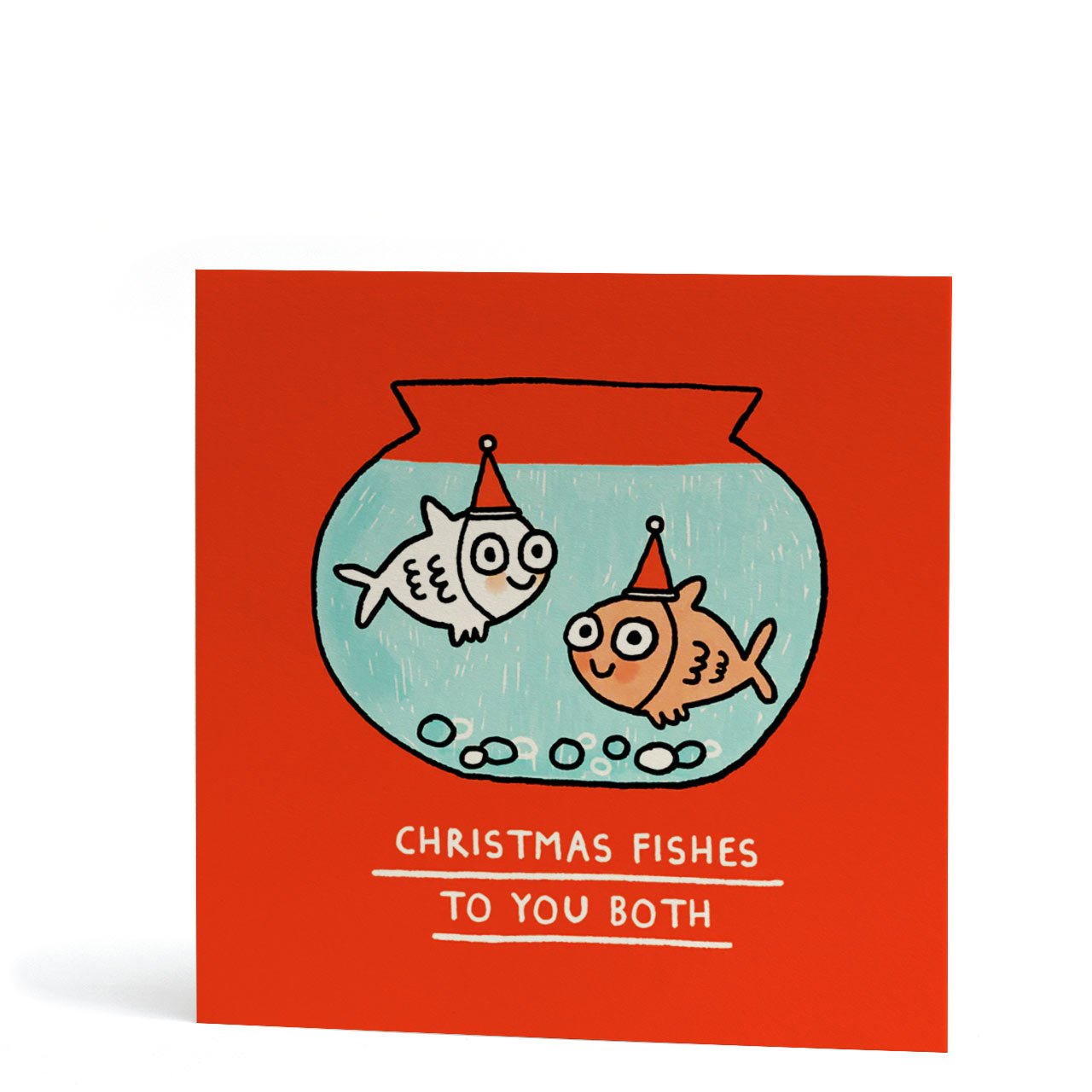 Christmas Fishes to You Both Card