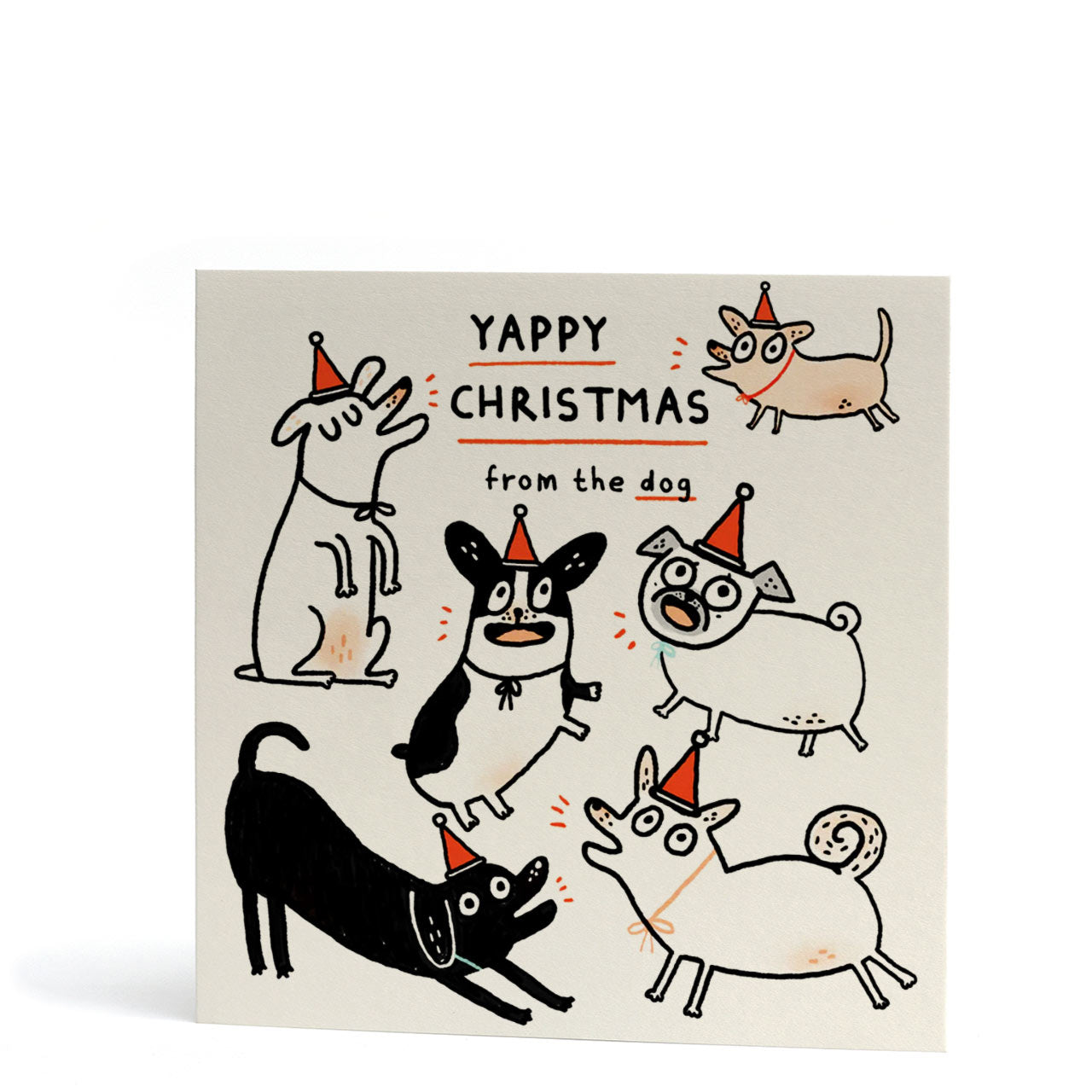 Yappy Christmas from the Dog Card