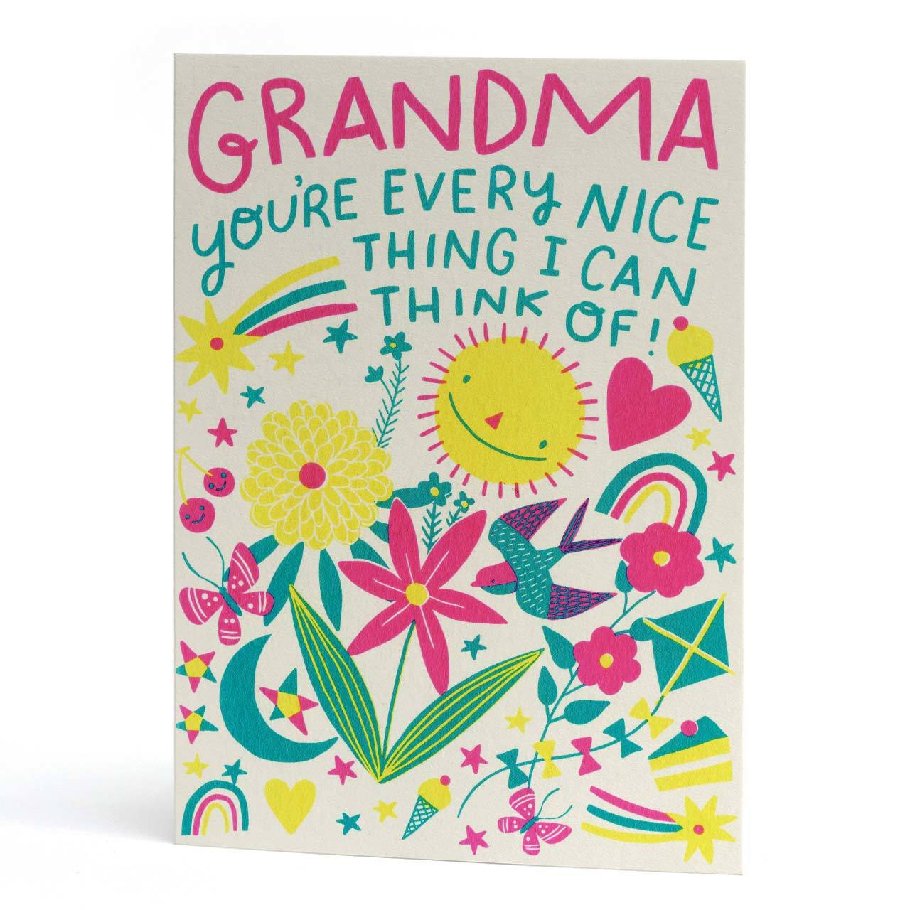 Grandma Nice Thing Greeting Card