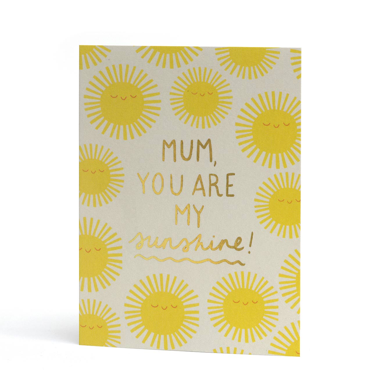My Sunshine Mum Gold Foil Card
