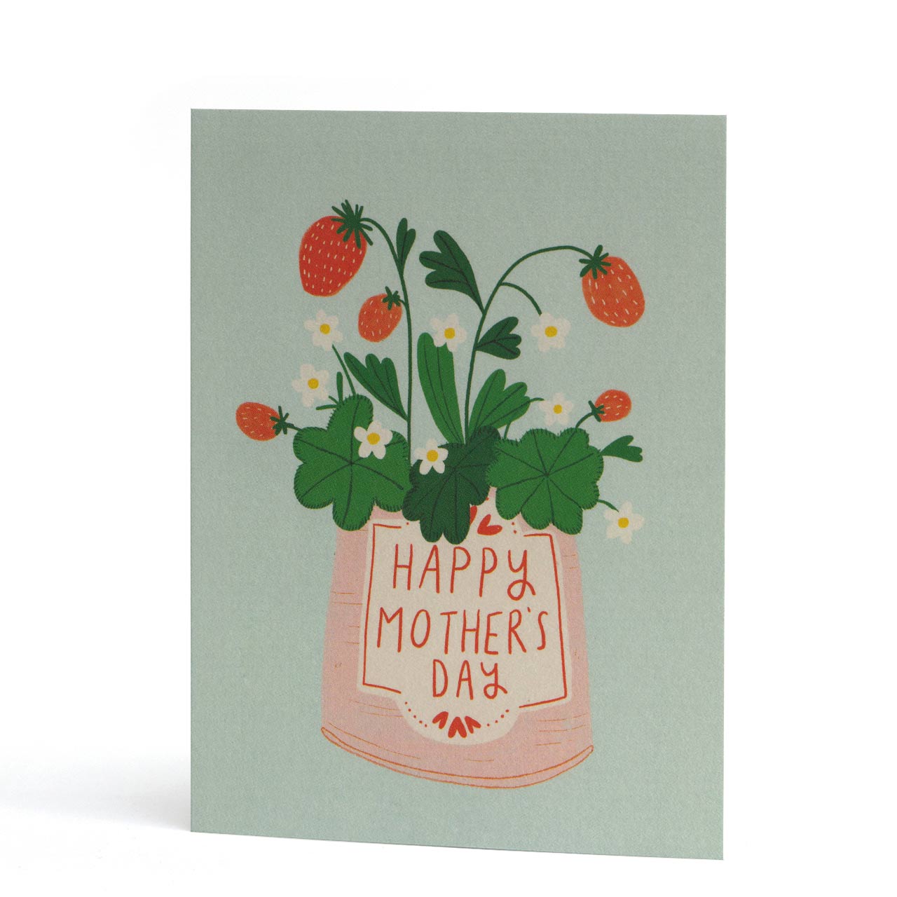 Strawberry Pot Mother's Day Card