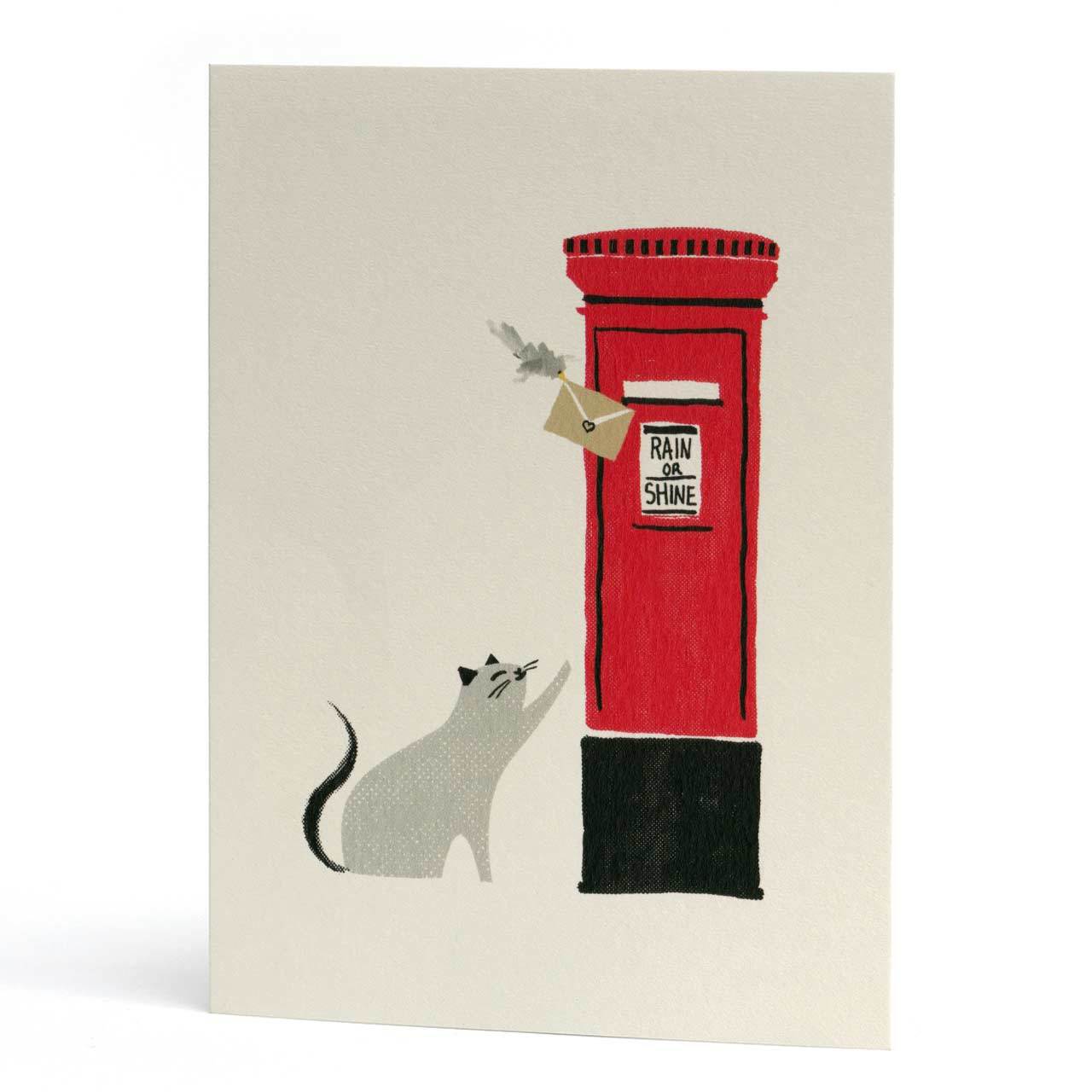 Moggy Mail Greeting Card