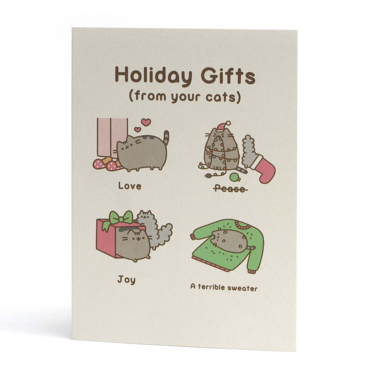 Holiday Gifts from your Cats Christmas Card The Curious Pancake Christmas Gifts From The Cat